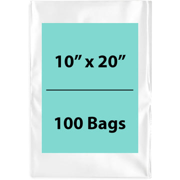Clear Poly Bags Flat 1.5 Mil Size: 10 inch (width) X 20 inch (height)